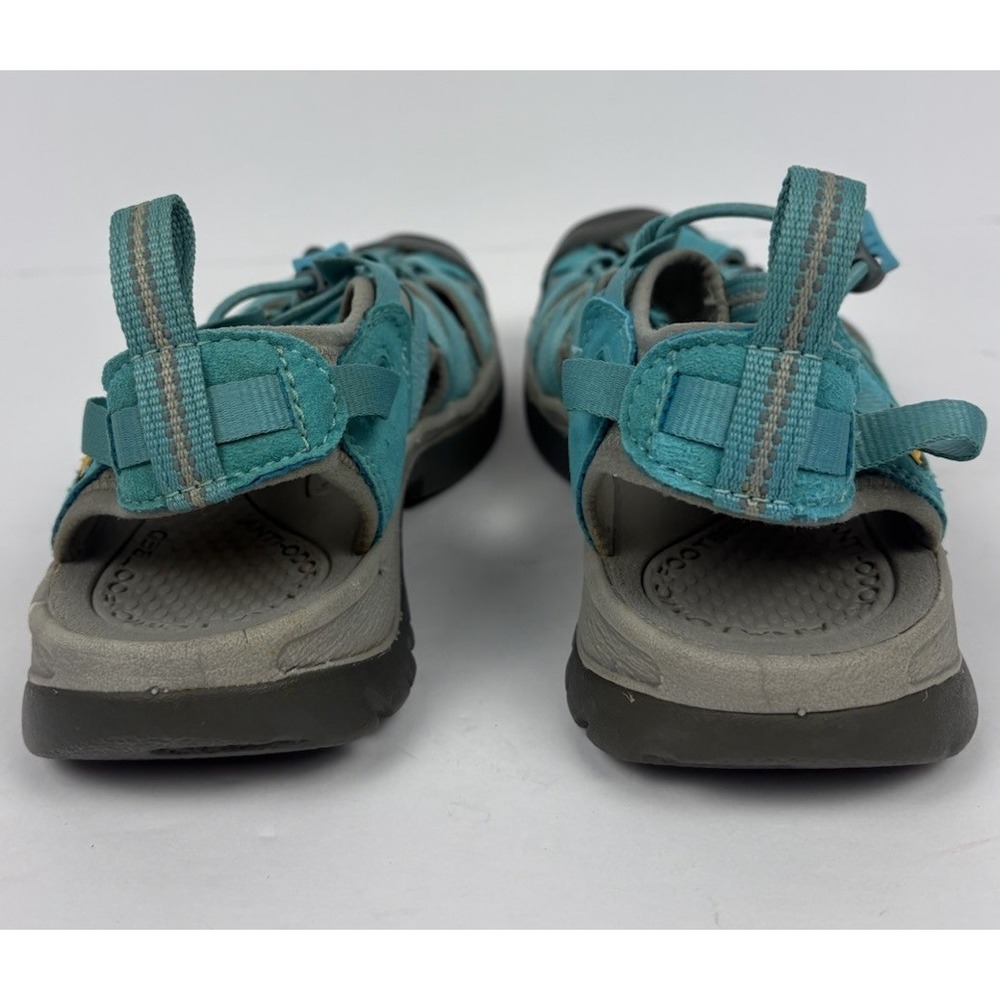 Keen Whisper Outdoor Closed Toe Sport Sandals Womens 9 Teal Gray Bungee - Picture 8 of 15